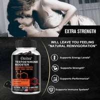 Men's Energy Supplement, Maximum Strength 1400 mg, Improved Energy, Stamina & Stamina, Focus, Muscle Mass, 60/120 Capsules