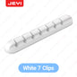 JEYI Adhesive Cable Holder Clips Cord Management Wire Organizer for Desktop USB Charging Cable Nightstand Power Cord Mouse Cable