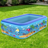Inflatable Swimming Pool PVC Framed Swimming Pool Cartoon Pattern Thickening Swimming Pool for Toddler Kids