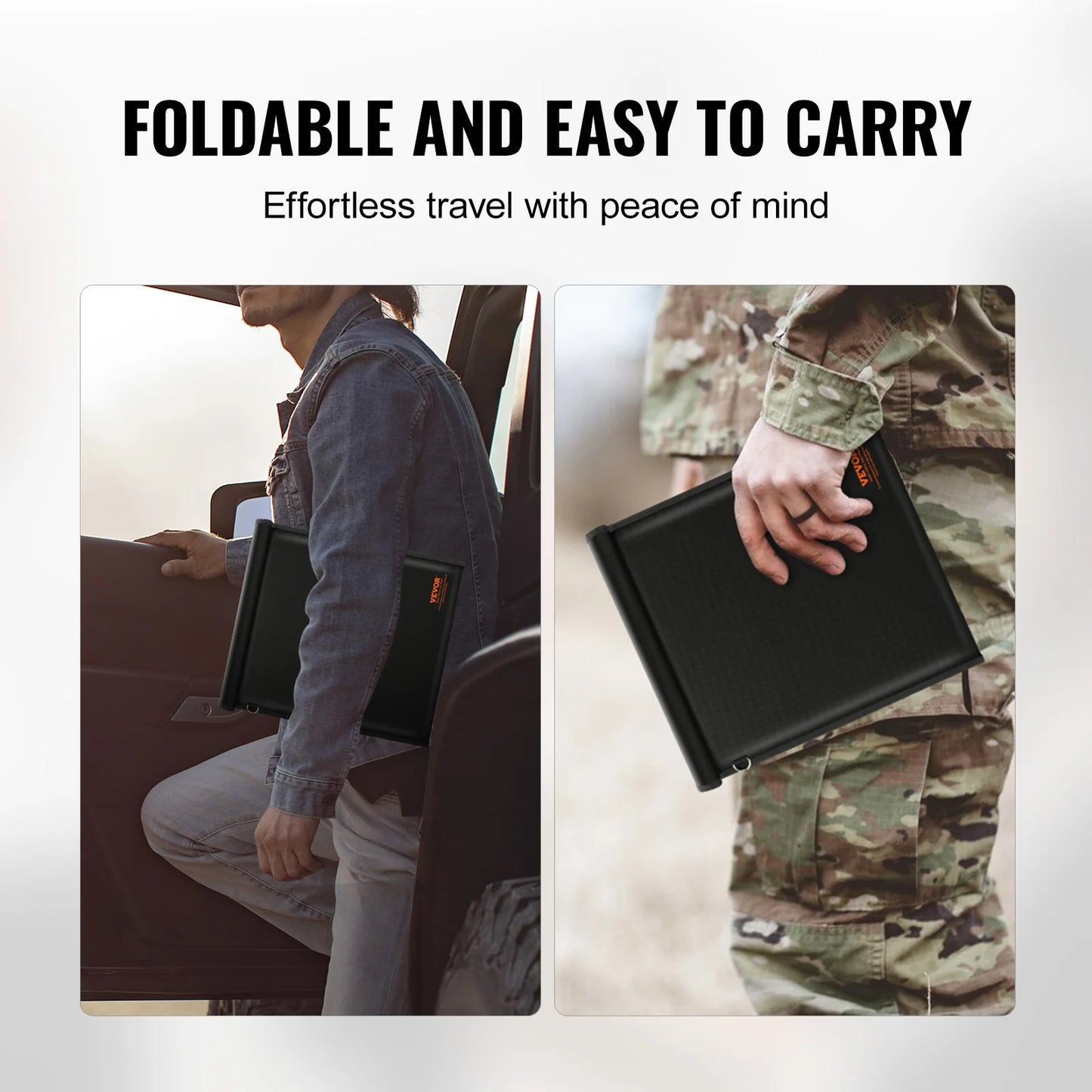 VEVOR Faraday Pouch Set for Laptop Fireproof&Waterproof for Car Keys Phones&Tablets Anti-Theft Pouch&Anti-Hacking Case Blocker