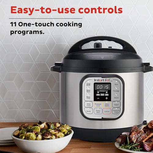 Duo 7-in-1 Mini Electric Pressure Cooker, Slow Rice Cooker, Steamer, Sauté, Yogurt Maker, Warmer & Sterilizer