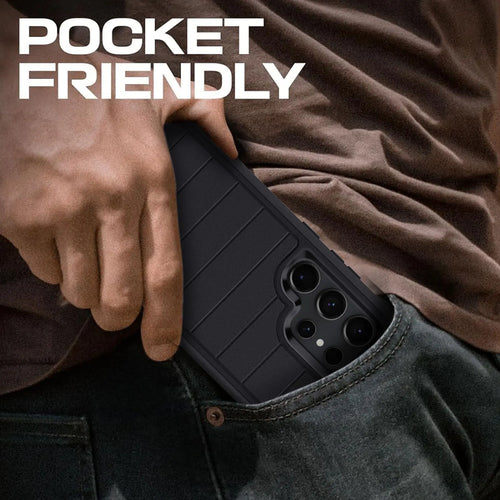 For Samsung Galaxy S24 Ultra/S24 Plus/S24 5G 3-Layers Heavy Duty Shockproof Rugged Protective Kickstand Phone Cover Black Case