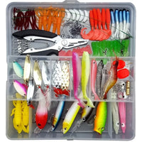 Fishing Lure Set 18/21/59/142pcs Mixed VIB Lure Kit Soft Lure Minnow Popper Hooks All Fishing Accessory Fresh Water
