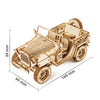 Robotime Rokr Classic Car 3D Wooden Puzzle Train Army Jeep Heavy Truck Vintage Car 1:15 Scale Model Building Kits for Kids