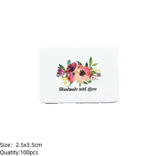 100pcs Cardboard Earring Display Card Paperboard Jewelry Label Hanging for Entrepreneurship Selling Small Businesses Packaging