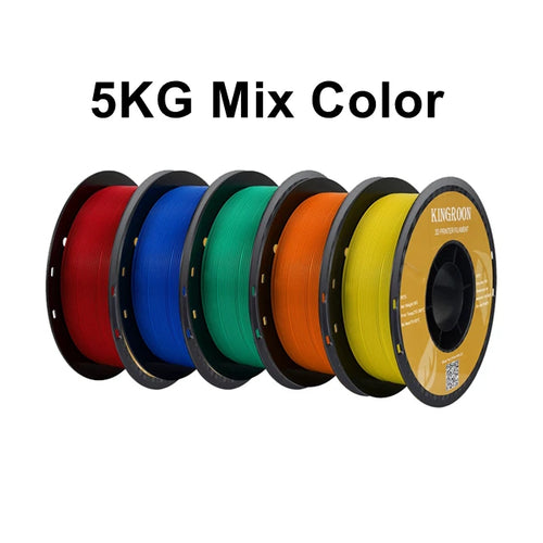 KINGROON PLA Filament 1.75mm 5/10KG pla Plastic For 3D Printer, Standard 1kg/roll 3D Printing Filaments Mix Color Local Shipping
