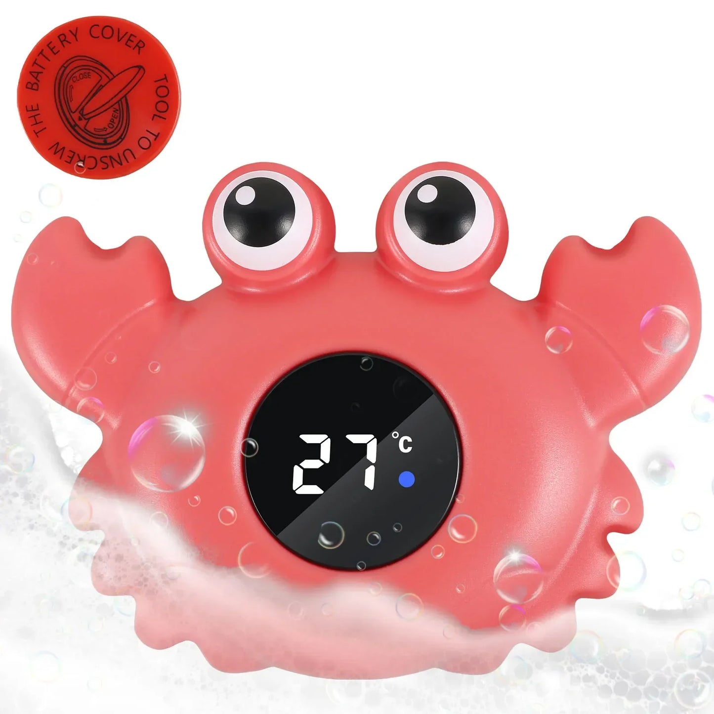 LED Baby Bath Thermometer Cartoon Floating Digital Sensitive Safe Bathtub Water Thermometer Sensor for Infants Babies Newborns