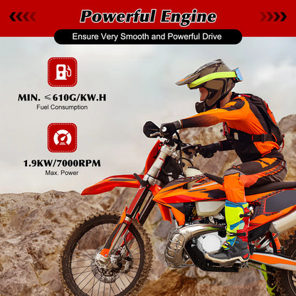 Pull Start Engine Motor Kit 49CC 2 Stroke for Pocket Bike Mini Dirt Bike  ATV or Scooter Single Cylinder
