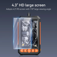 4.3 "Single&Dual Lens Industrial Endoscope Camera HD1080P Car Inspection Borescope IP67 Waterproof Sewer Camera With 8LEDs Hard