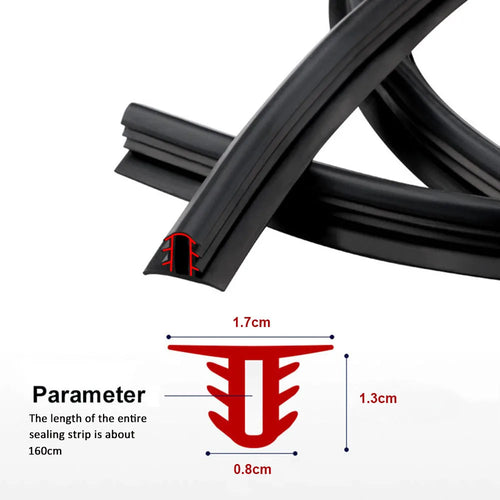 Car Soundproof Rubber Seal Dashboard Windshield Sealing Strip Insert For Toyota Prado RAV4 Corolla Camry Sienna Yaris Prius