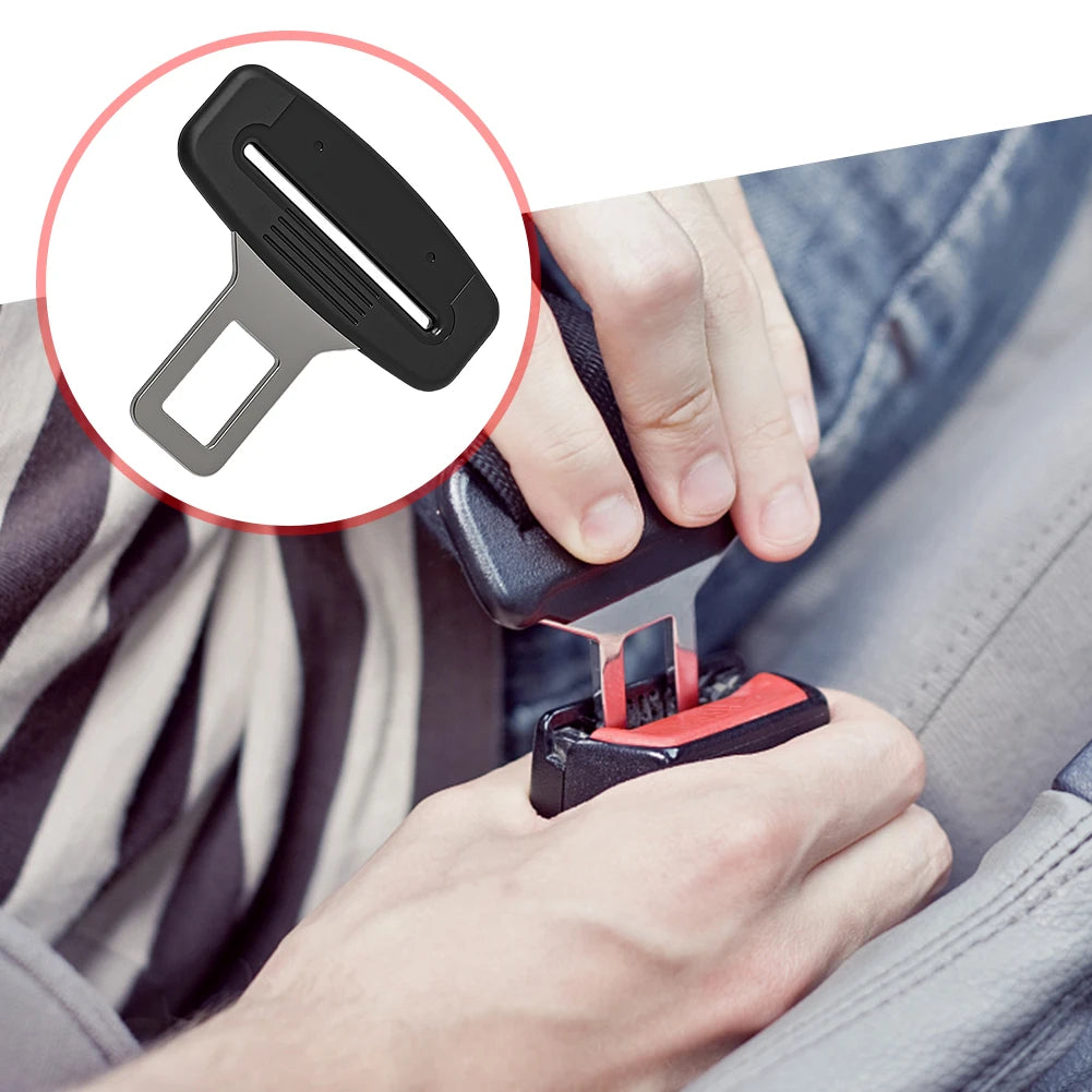 10-2PCS Seat Belt Tongue Car Seat Belt Buckle Clips Car Seat Belt Clip Extender Plug Safety Extension Buckle Auto Accessories
