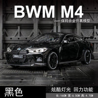 1:32 BMW M4 Coupe Alloy Sports Car Model Diecasts & Toy Vehicles Metal Toy Car Model Sound Light Simulation Collection Gift EzBuyCo