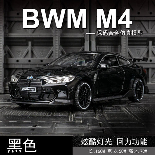 1:32 BMW M4 Coupe Alloy Sports Car Model Diecasts & Toy Vehicles Metal Toy Car Model Sound Light Simulation Collection Gift EzBuyCo