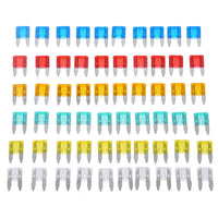 60-300pcs Cars Truck Mini Fuse Mixed Set Kit Auto Car Safety Assortment Mini Truck Blade Fuse Replacement 5/10/15/20/25/30A