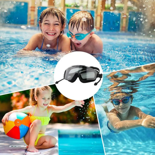 Anti-Fog Pool Goggles Anti Fog & UV No Leaking Goggles Swimming Goggles Wide View Extra Silicone Layer Swim Pool Goggles Anti
