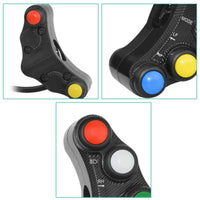 Motorcycle Button Waterproof Handle Bar Button 7-in-1 Multifunction Handlebar Button Control Stop Start Button For Ebike Scooter