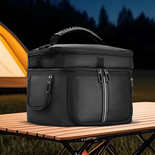 Carrying Case Portable Power Station Bag Waterproof Dustproof Multiple Pockets for Ecoflow Portable Power Station River 3/3 Plus