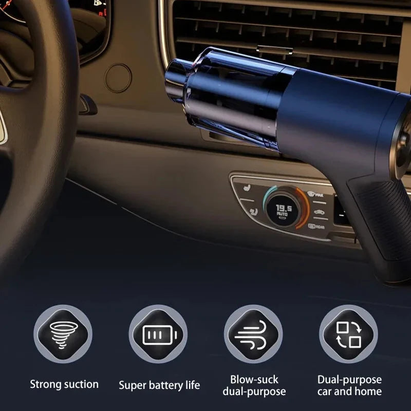 Xiaomi Youpin Car Vacuum Cleaner Powerful Cleaning Machine Strong Suction Handheld For Car Home Portable Wireless Cleaner New Mi