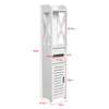 Bathroom Storage Cabinet 80x15.5x15CM Bathroom Toilet Furniture Cabinet White Wood Cupboard Shelf Tissue Storage Rack