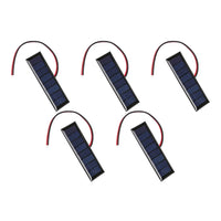 20-1pcs 4V 0.2W Solar Panel Outdoor Waterproof 2-Wire 8 Solar Cells Security Camera Small Home Light System Charger Solar Panels