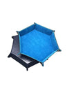 1pc Hexagonal Dice Tray and Miscellaneous Storage Box Board Game Dice Tray Accessories Leather Dice Tower EzBuyCo