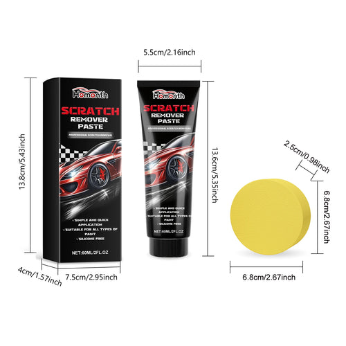 Homonth Car Paint Scratch Repair Remover Car Scratch Repair Cream Set Repair Scratch Polish Paint Maintenance Care Repair Paste