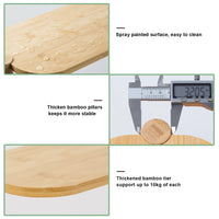 3 Tier Plant Stand Corner Bamboo Plant Shelf Rack Pot Stand Holder Indoor Plant Ladder Shelf Flower Display Rack