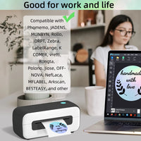 Phomemo PM246S D520 PM241BT Holographic Laser Silver/Gold Thermal Sticker DIY Seal Labels Festival Crafts Party Decorations