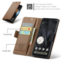 Luxury Magnetic Wallet PU Leather Phone Case For Google Pixel 9 Pro XL 8Pro 8A Shockproof Card Holder Pocket Cover For Pixel 7A