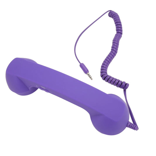Cell Phone Handset USB C Radiation Proof Vintage Phone Handset with 3.5 Mm Socket for Smartphone 3.5mm Retro Handset