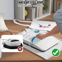 VEVOR 9x9/12x10 in Portable Heat Press Machine DIY Shirt Printing Multifunctional Sublimation Transfer for HTV Vinyl T-shirt Bag