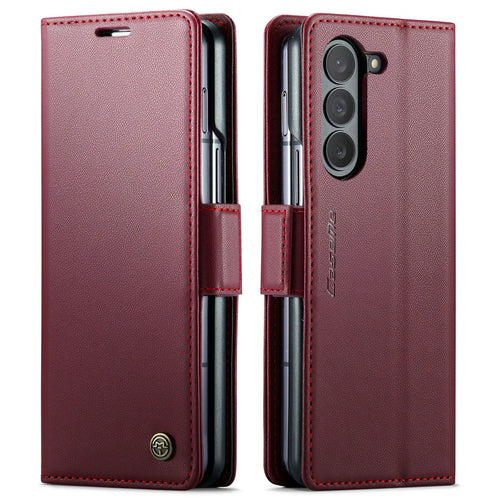 CaseMe Wallet Case for Samsung Galaxy Z Fold 6 5 Premium PU Leather Flip Case Magnetic Credit Card Holder Phone Cover
