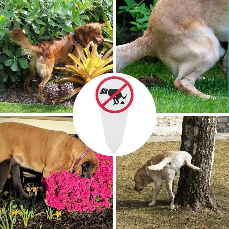 Garden Dog No Peeing Pooping Signs outdoor park dog poop warning sign Maintain a clean and pleasant environment supplies