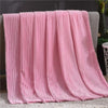 Winter Flannel Blankets For Beds Solid Coral Fleece Faux Fur Throw Coverlet Sofa Cover Bedspread Soft Fluffy Plaid Blankets