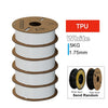 KINGROON 3D Printer Filament PLA PETG TPU ABS 5KG Bundle Black White Gray 1.75mm No bubbles Plastic 5 roll 1kg , Random Spool
