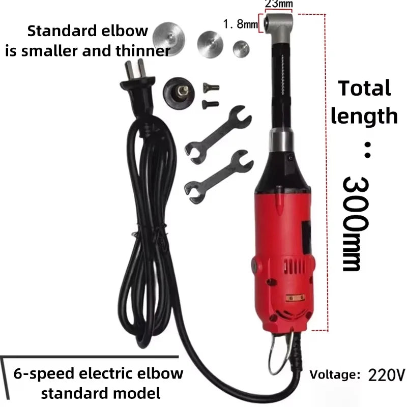 Micro Angle Grinder 90 Degree Electric Elbow Grinding Machine for Ceramic Tile Cleaning Engraving Motor Grinder