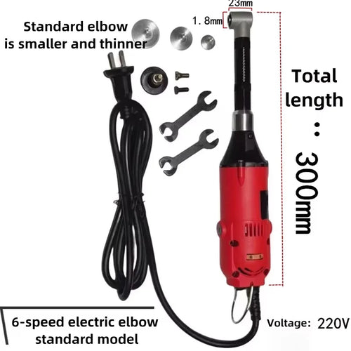 Micro Angle Grinder 90 Degree Electric Elbow Grinding Machine for Ceramic Tile Cleaning Engraving Motor Grinder