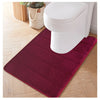 1pc New Washroom Toilet Foot Mat U-Shaped Floor Mat Waterproof Pad Bathroom Water Absorption Anti-Skid Pad