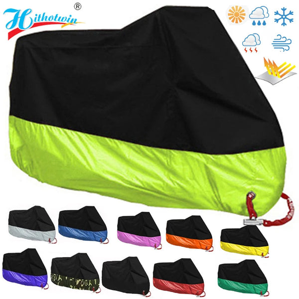 Motorcycle cover M L XL XXL XXXL XXXXL universal Outdoor Uv Protector Bike Rain Dustproof Scooter Covers waterproof 15colors EzBuyCo