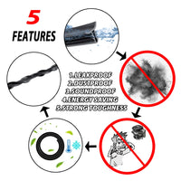 Car Soundproof Rubber Seal Dashboard Windshield Sealing Strip Insert For Toyota Prado RAV4 Corolla Camry Sienna Yaris Prius