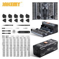 JAKEMY 180In1 Black Precision Cordless Electric Screwdriver Set,Magnetic Bits Multifunction Repair Kit For Laptop/Phone/Glasses EzBuyCo