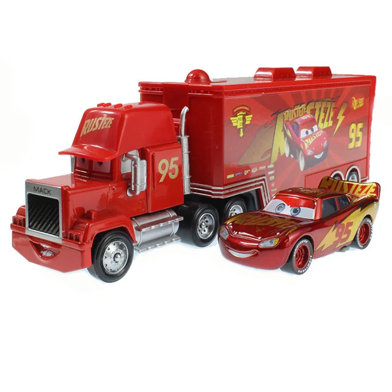 Disney Pixar Cars Lightning McQueen SUV Black Storm Jackson Cruz Mater Big wheel Offroad Metal Cars Toy Kids Christmas Gifts