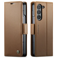 CaseMe Wallet Case for Samsung Galaxy Z Fold 6 5 Premium PU Leather Flip Case Magnetic Credit Card Holder Phone Cover