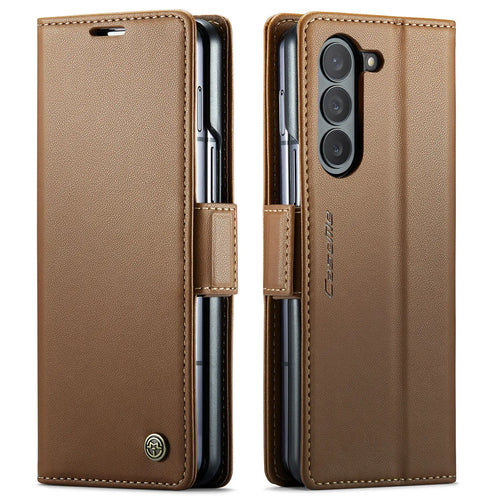 CaseMe Wallet Case for Samsung Galaxy Z Fold 6 5 Premium PU Leather Flip Case Magnetic Credit Card Holder Phone Cover