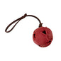 Leather Dog Training Ball Toy Dog Ball Tug Toy, with a Handle Dog Bite Toy, Soft Puppy Reward Toy for Fetch Catch Throw Pet Toys