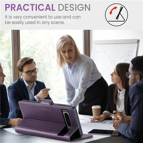 Luxury Magnetic Wallet PU Leather Phone Case For Google Pixel 9 Pro XL 8Pro 8A Shockproof Card Holder Pocket Cover For Pixel 7A