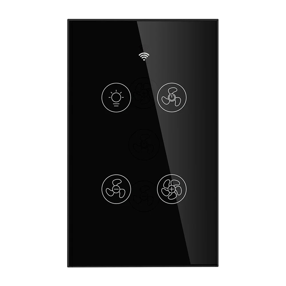 New WiFi RF Smart Ceiling Fan Light 2/3 Way Control Smart Life/Tuya APP RF Remote Speed Control Alexa Google Home Compatible