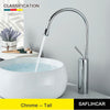 Brushed Gold Basin Faucet Black Faucet Deck Mounted Basin Sink Tap Hot & Cold Mixer Brass Tap for Bathroom