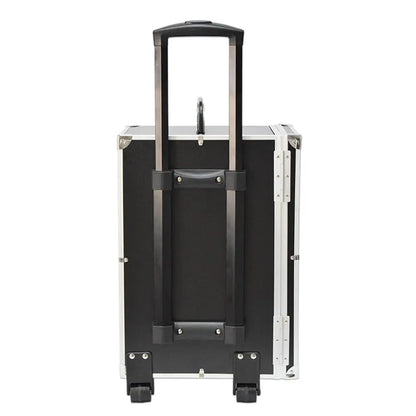 Rolling Jewelry Trolley Case with Drawers Sturdy Case for Travel and Vendor Showes Jewels Sets Display Organizer (Black)