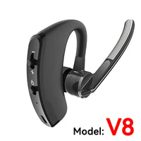 New V8 Wireless Bluetooth Single Earphone With HD Mic Stereo Headset Handsfree Call Business Headphone For Sports Driving Travel EzBuyCo